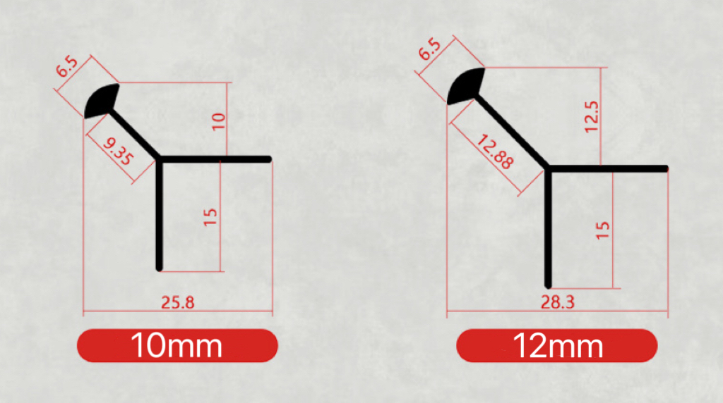 Y-shape outer corner trim