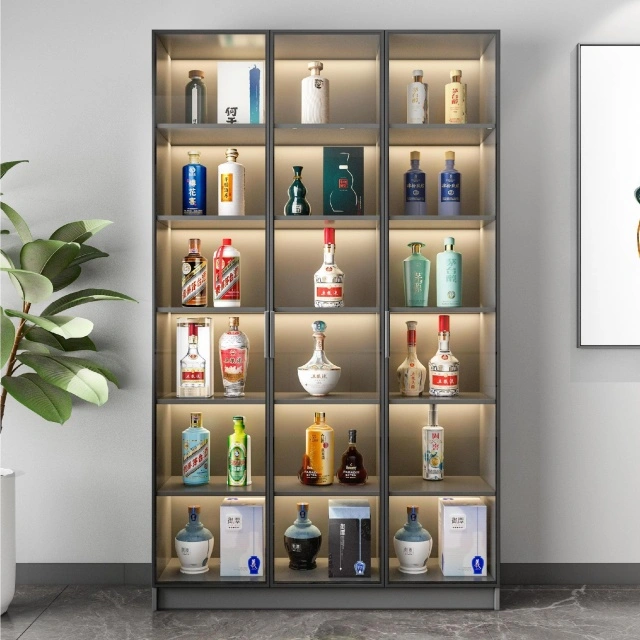 Glass Wine Cabinet Frame