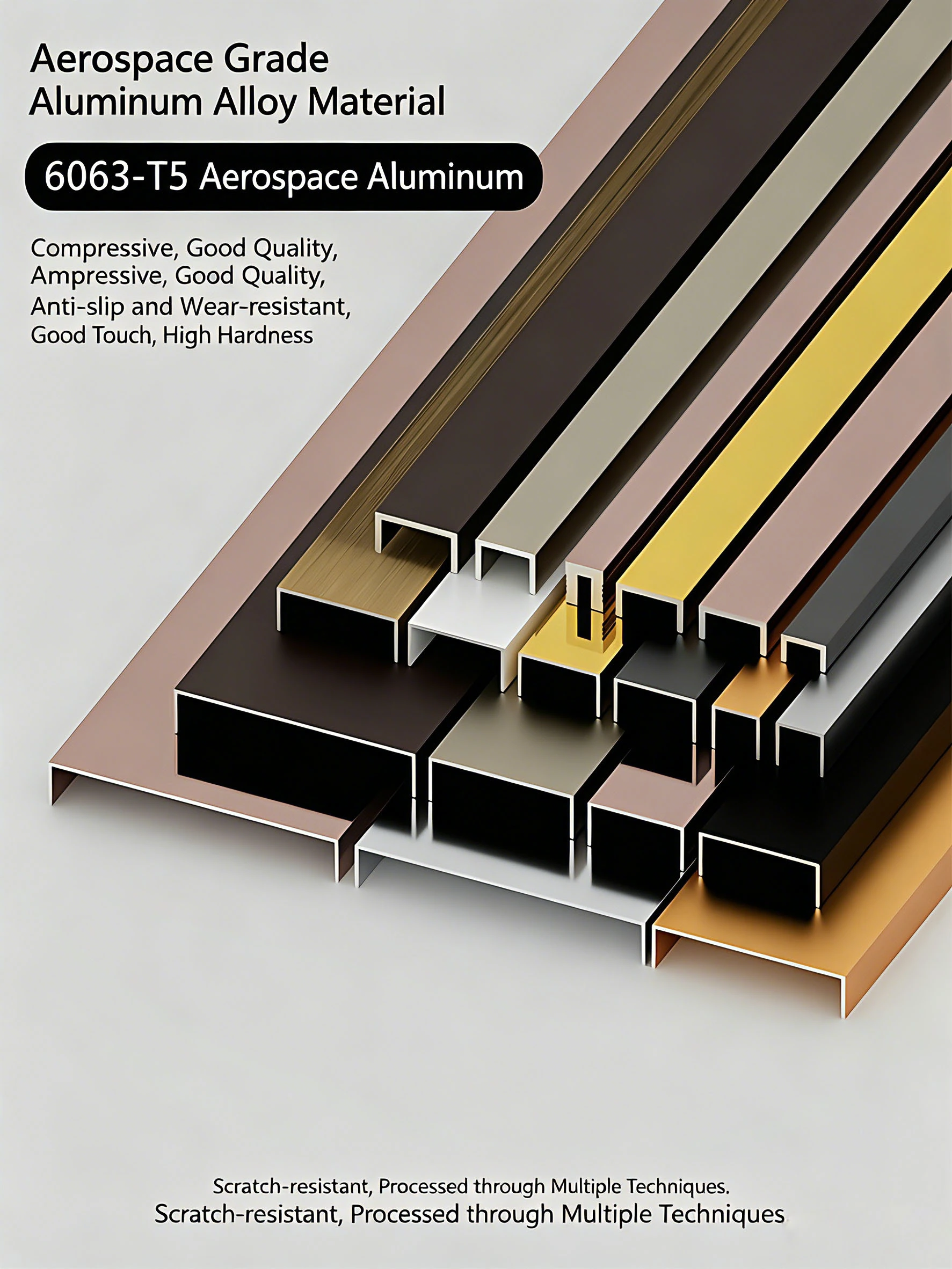 U-shaped trim strip