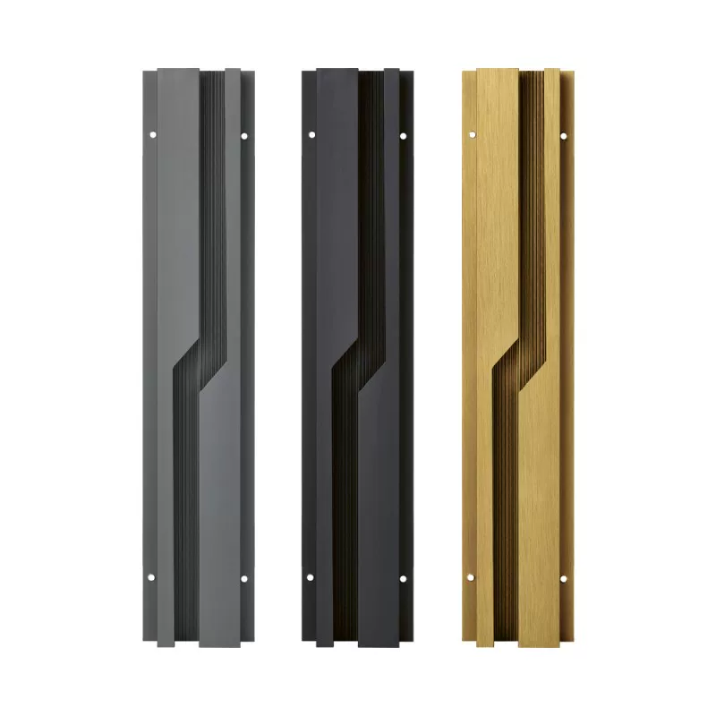 hidden lightning shape pull handle