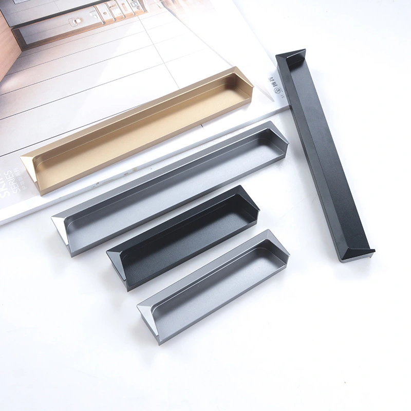 Flush Mount Button Pull Handle