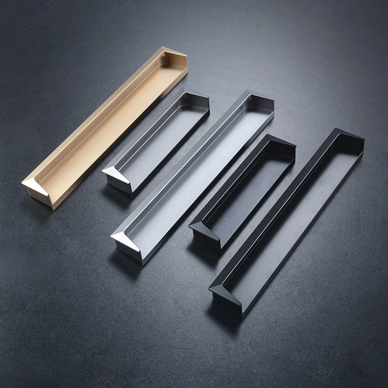 Flush Mount Button Pull Handle