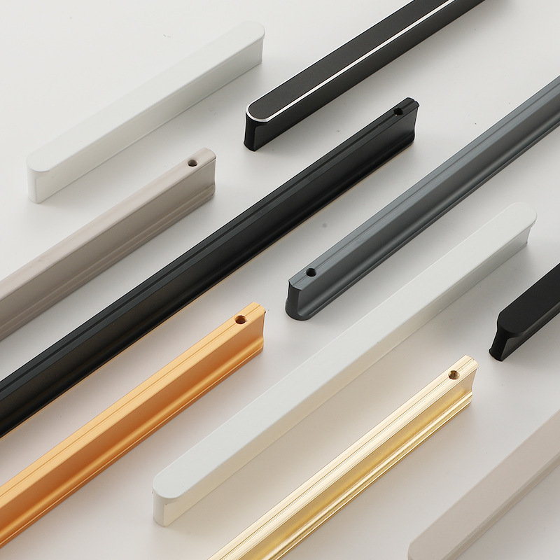 flat-end T-shaped aluminum handle