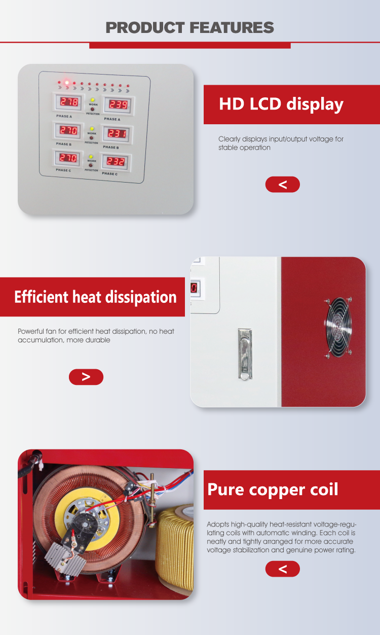 SVS-T three phase voltage regulator