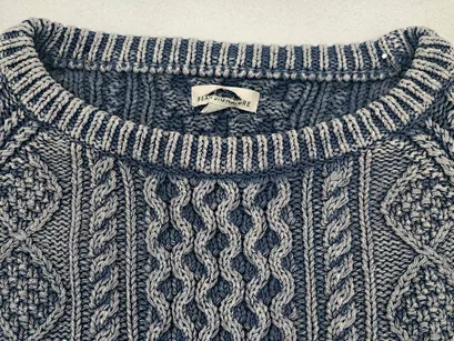 OEM Aran stitch sweater production