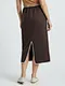 private label A-line midi skirt