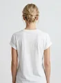 relaxed rolled sleeve casual top