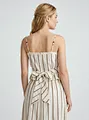 lace trim button front cami