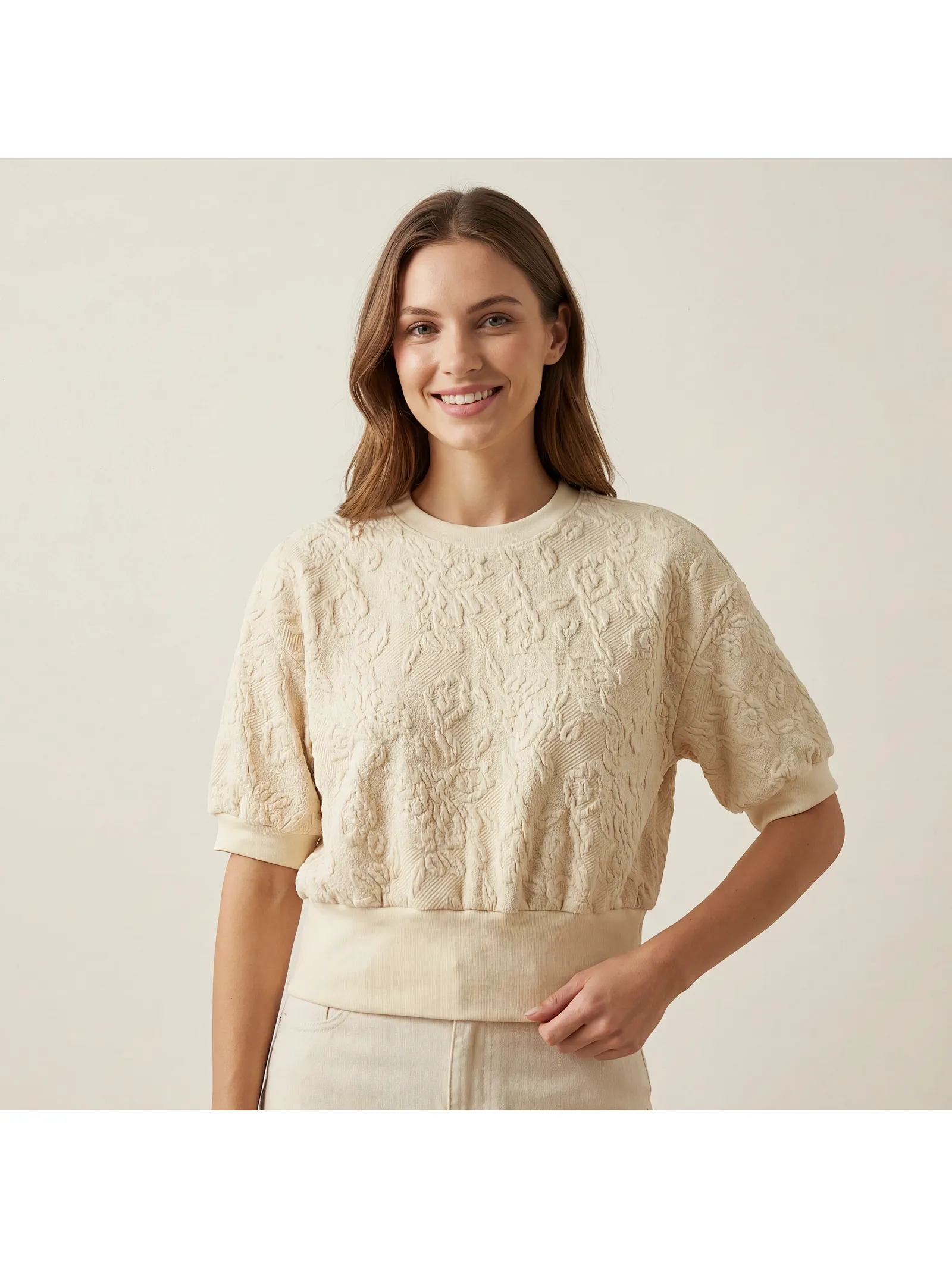 private label raised texture top