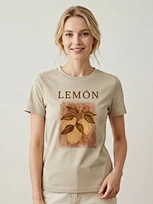 custom lemon artwork top