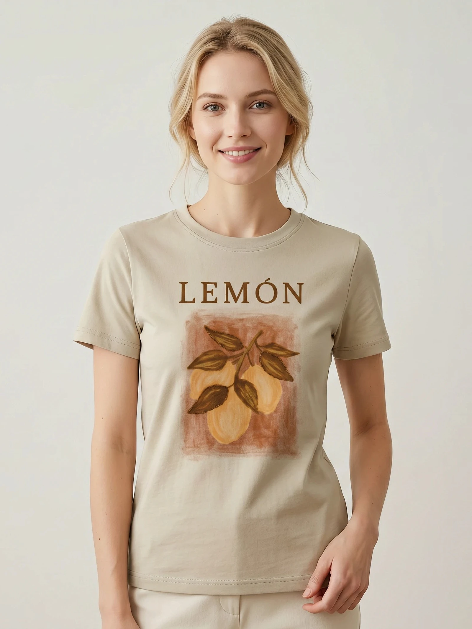 custom lemon artwork top