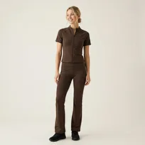 short-sleeve full-zip training top