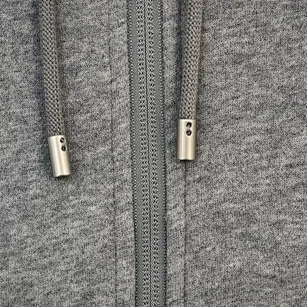 side-tape cotton zip jacket