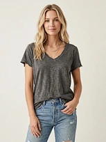 180 GSM cotton linen tee
