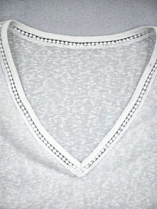 custom feminine V-neck T-shirt