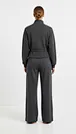 private label ribbed zip jacket