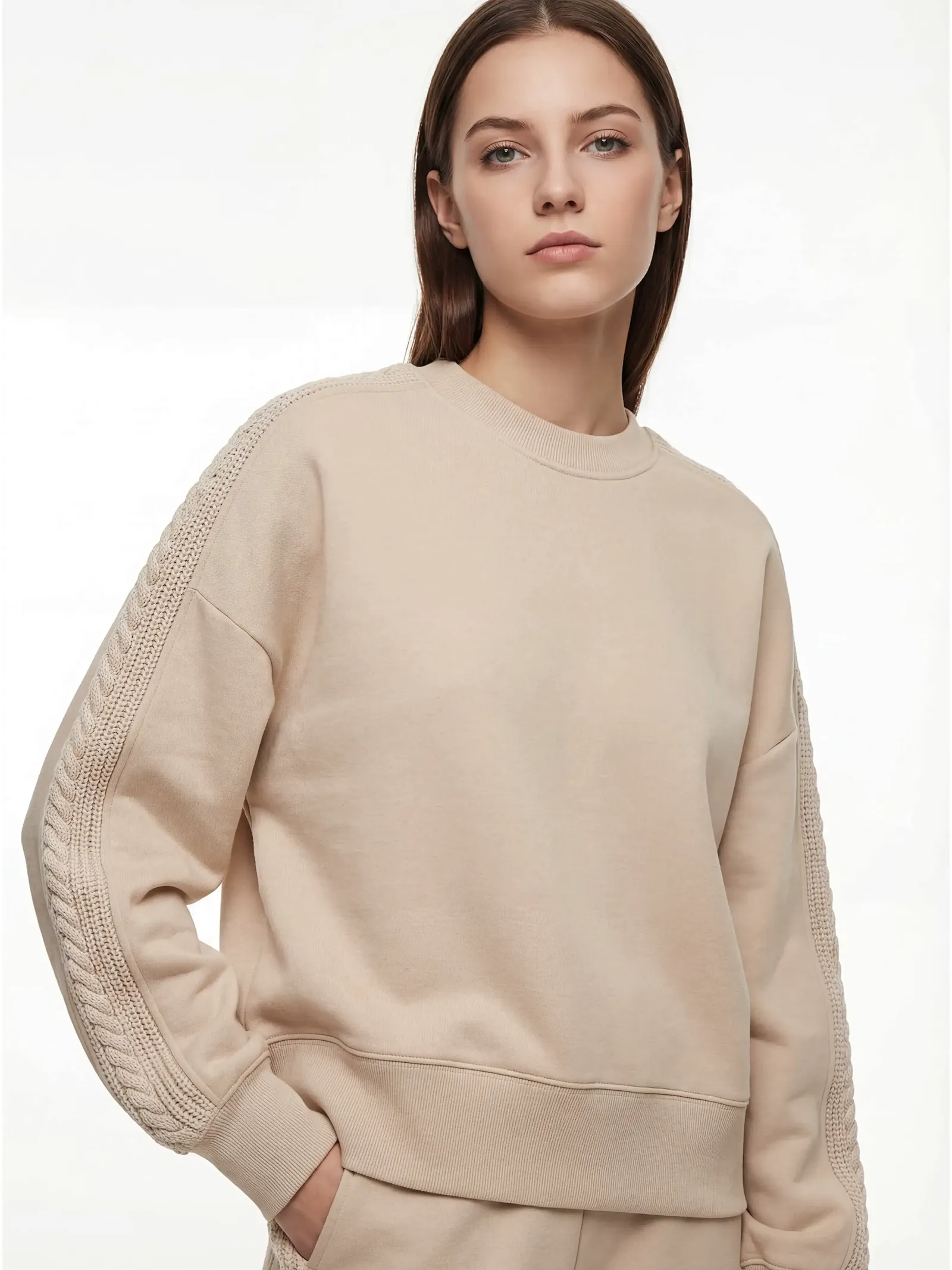 private label textured pullover