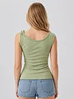 custom Lyocell stretch fitted top