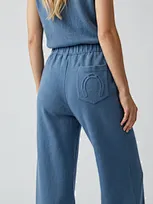 private label wide-leg lounge trousers