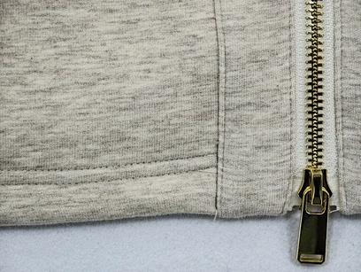 wool silk blend zip hoodie
