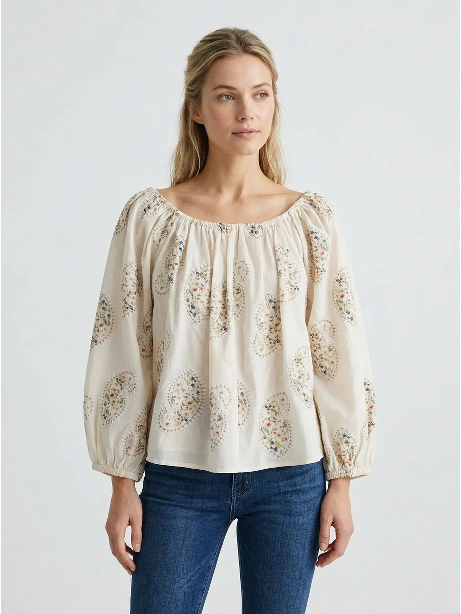 bohemian cotton blouse supplier