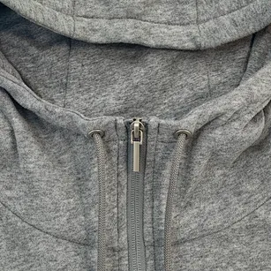 side-tape cotton zip jacket