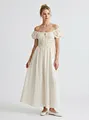 customized puff-sleeve dress factory