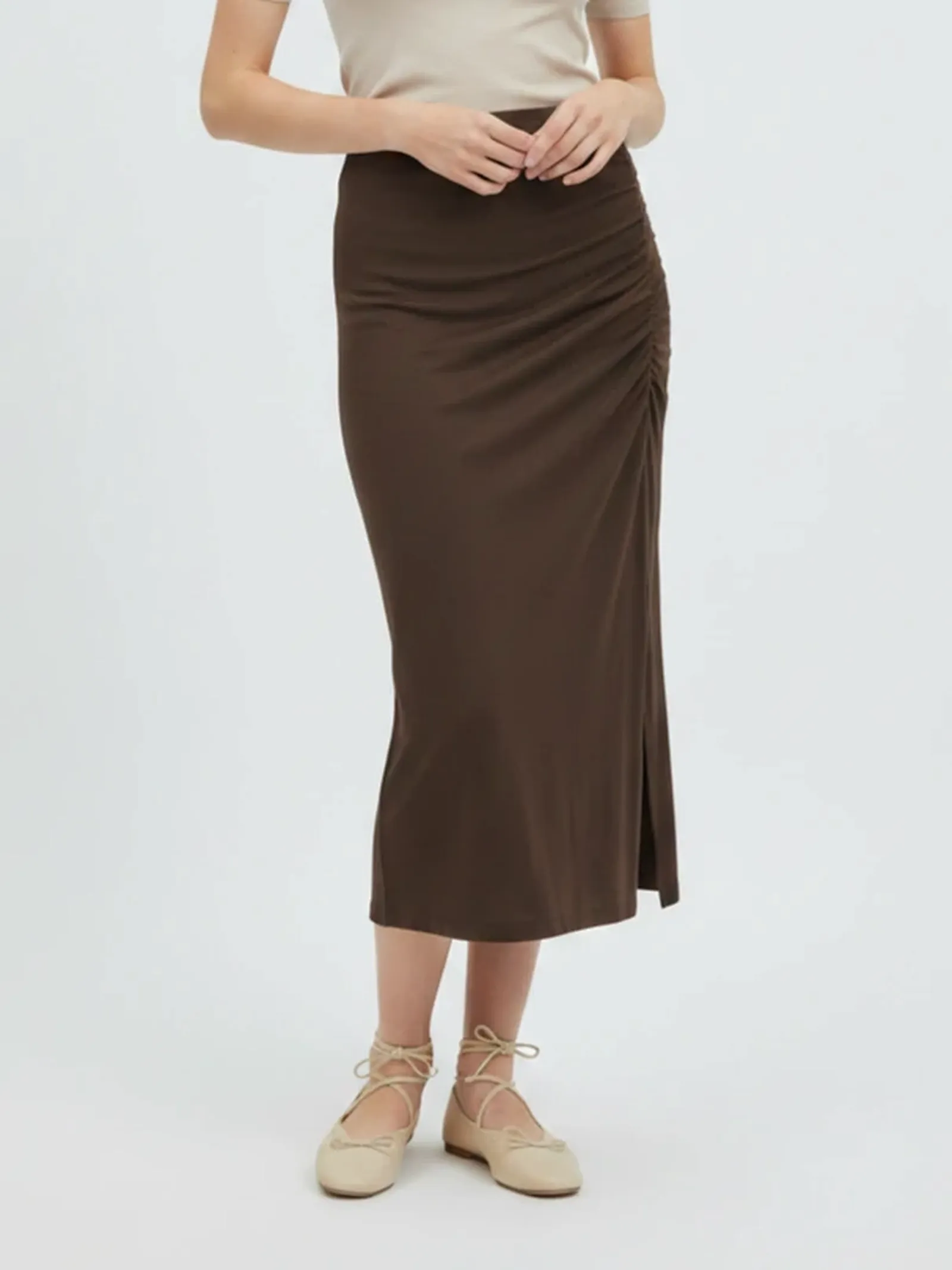 wool blend jersey skirt supplier