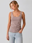 stretch scoop-neck layering tank
