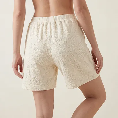 private label jacquard lounge shorts