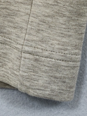 custom heathered wide-leg trousers
