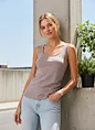 stretch scoop-neck layering tank