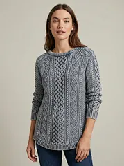 OEM Aran stitch sweater production