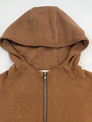 two-tone double-side fleece jacket