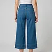 custom pleated cropped jeans
