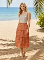100% rayon printed skirt