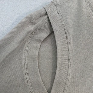 OEM ribbed cutout shoulder top