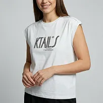 extended shoulder casual tee