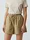 cotton poplin drawstring shorts