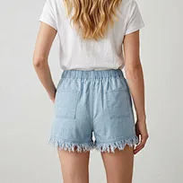customized slub denim casualwear