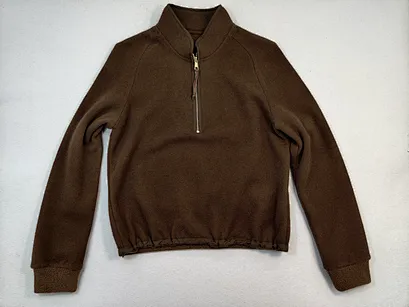 custom brown fleece sweatshirt