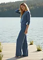 private label wide-leg lounge trousers