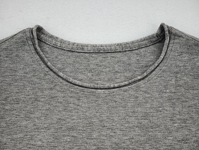 private label metallic-fiber casual top