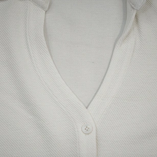 private label fitted button top