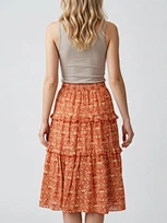 100% rayon printed skirt