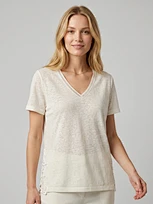 custom feminine V-neck T-shirt