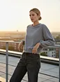 viscose blend crewneck sweatshirt