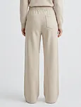 elastic waist casual trousers