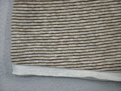 private label neutral striped tee