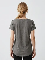 180 GSM cotton linen tee
